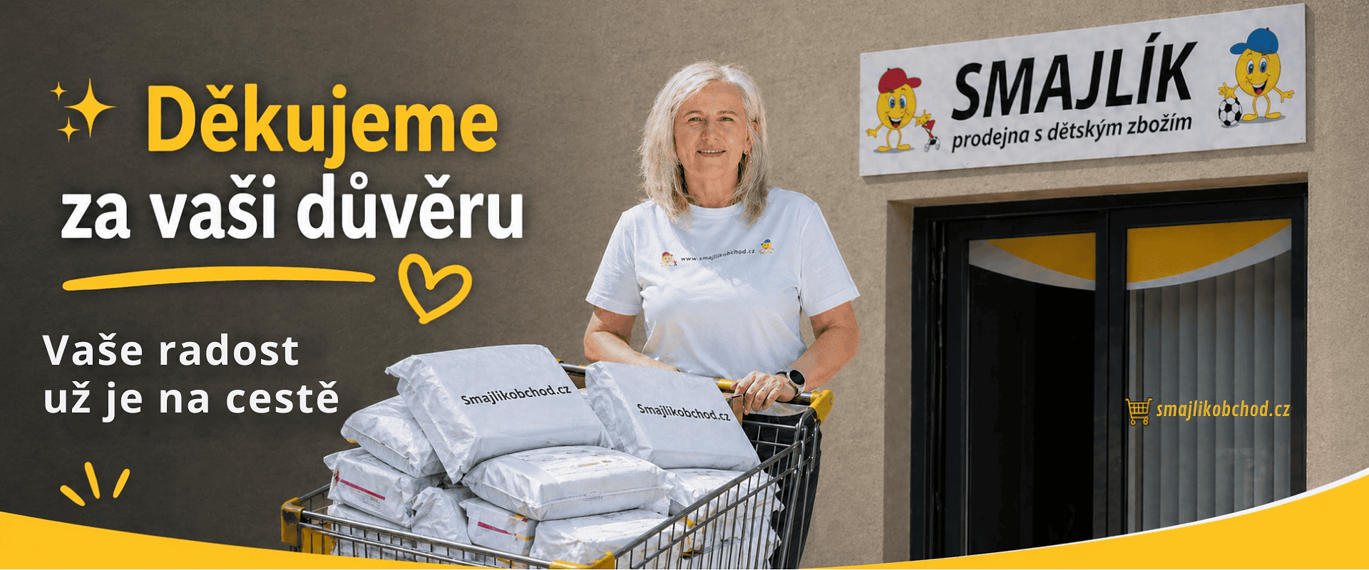 Děkujeme za vaši důvěru – Vaše radost už je na cestě